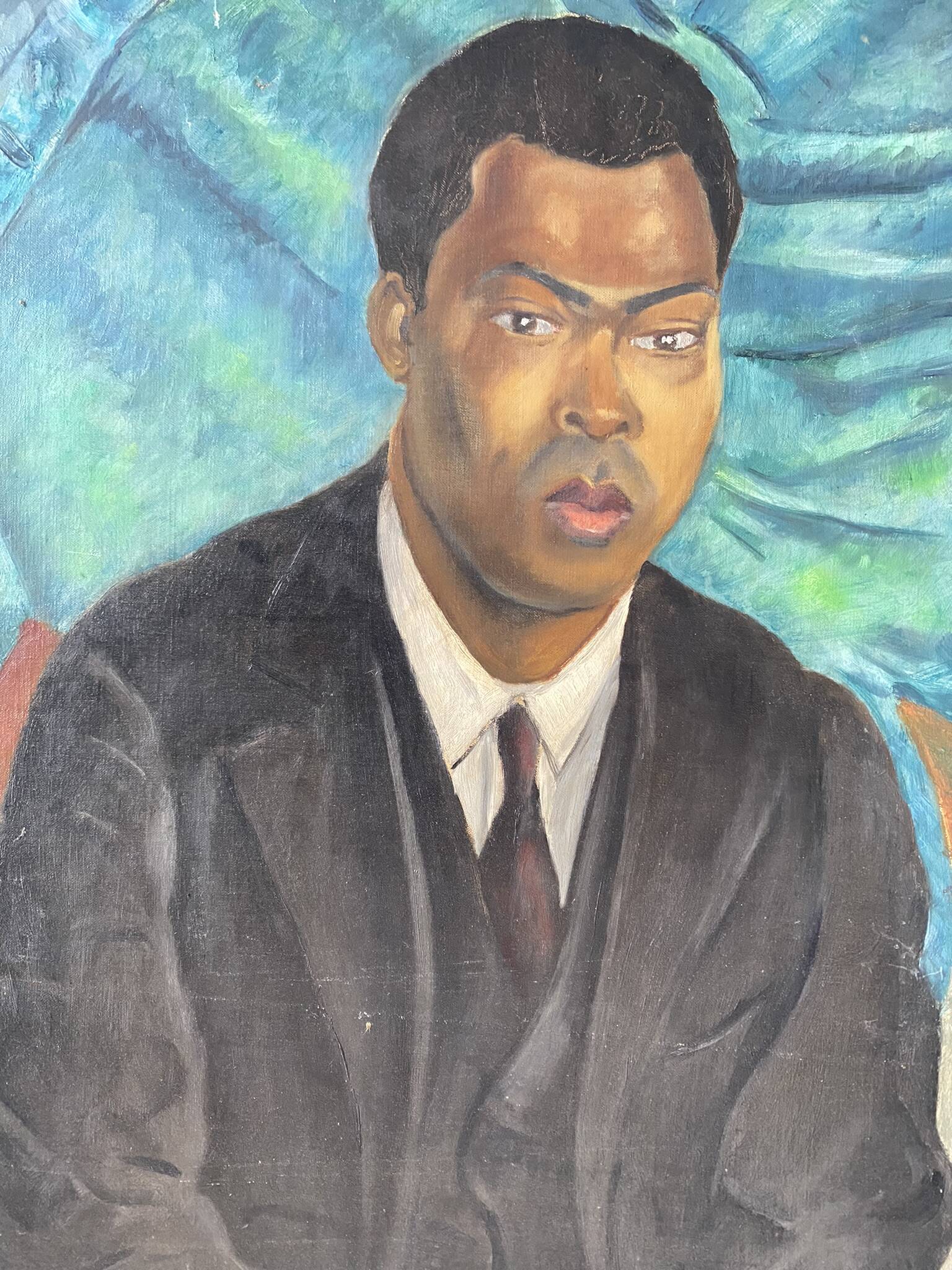 Portrait of a man signed Henry Portal