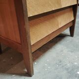Vintage display cabinet with 2 drawers