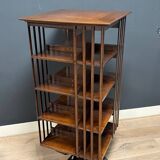Antique revolving bookcase