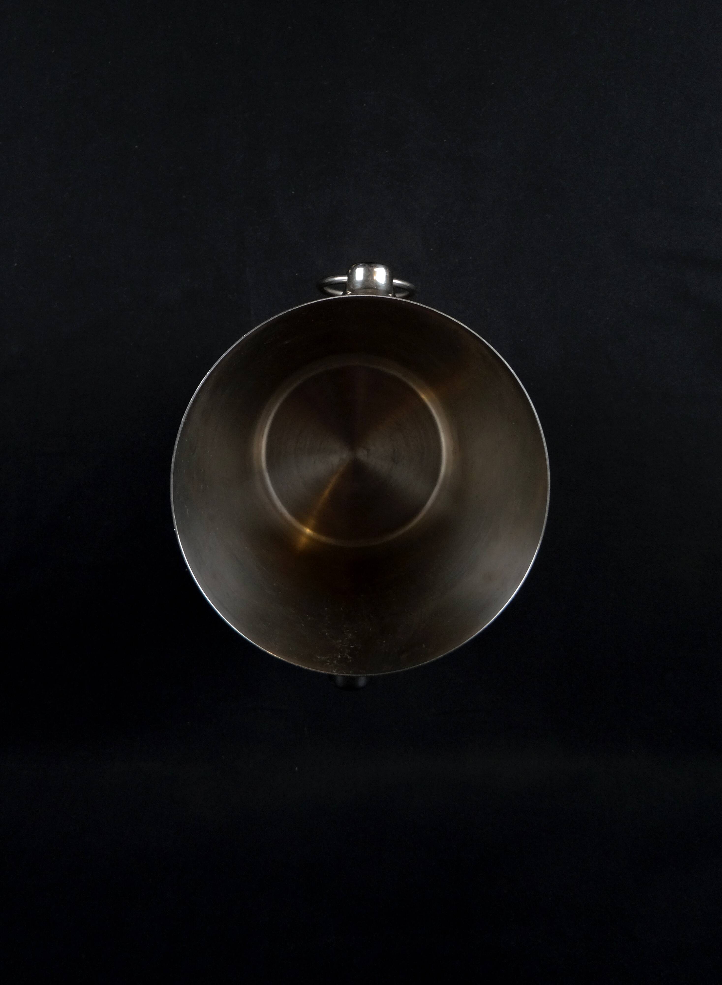Vintage 1970s stainless steel champagne bucket by Létang Rémy