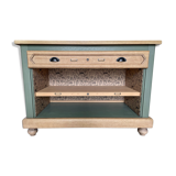 Buffet 1 tiroir relooké console rangement ouvert