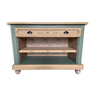 Buffet 1 tiroir relooké console rangement ouvert