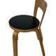 Chaise vintage modèle 65 par Alvar Aalto pour Artek (Linoléum noir)