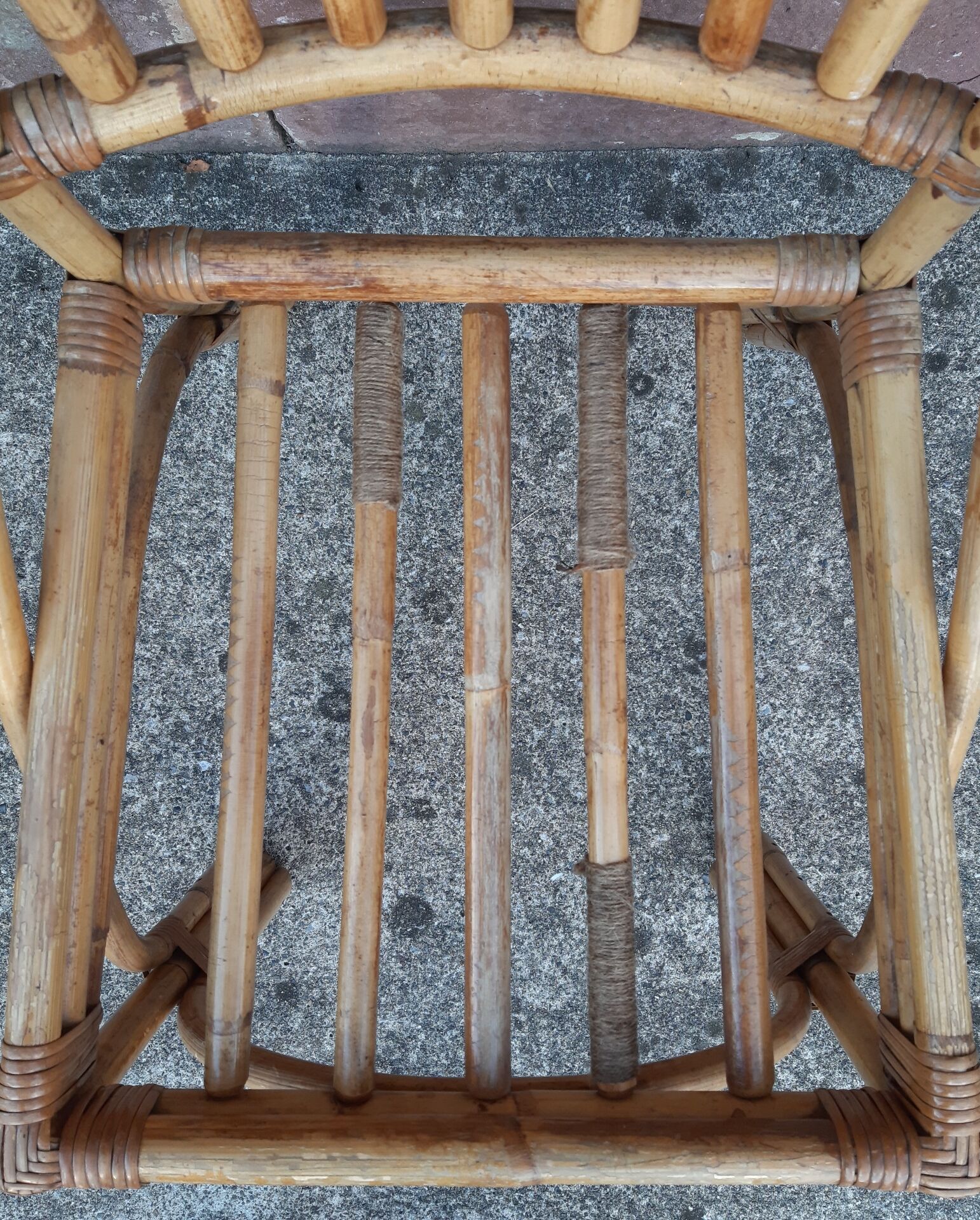 Chaises en bambou et rotin (lot de 6)