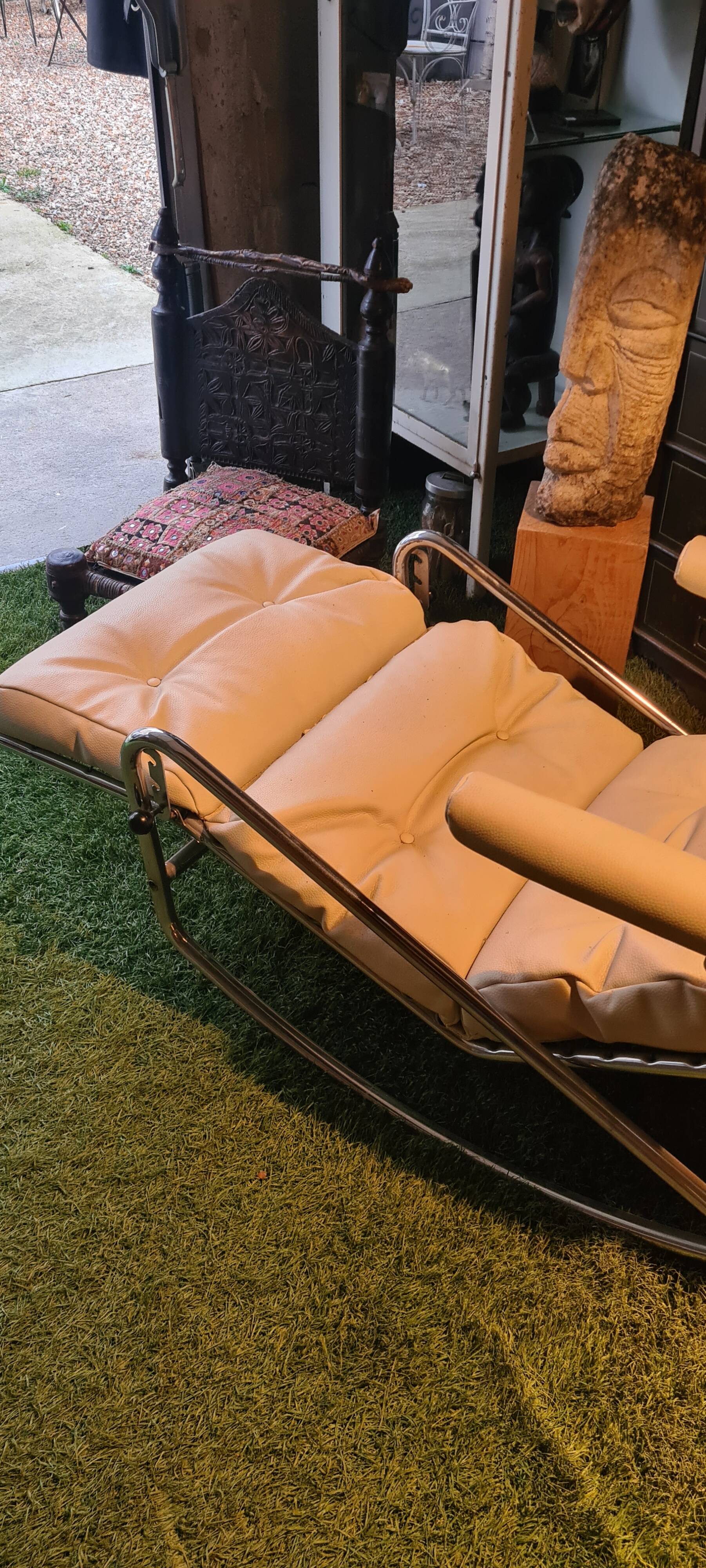 Chaise longue rocking-chair