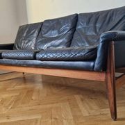 Canapé en cuir rare Bovenkamp des années 1960, Pays-Bas.