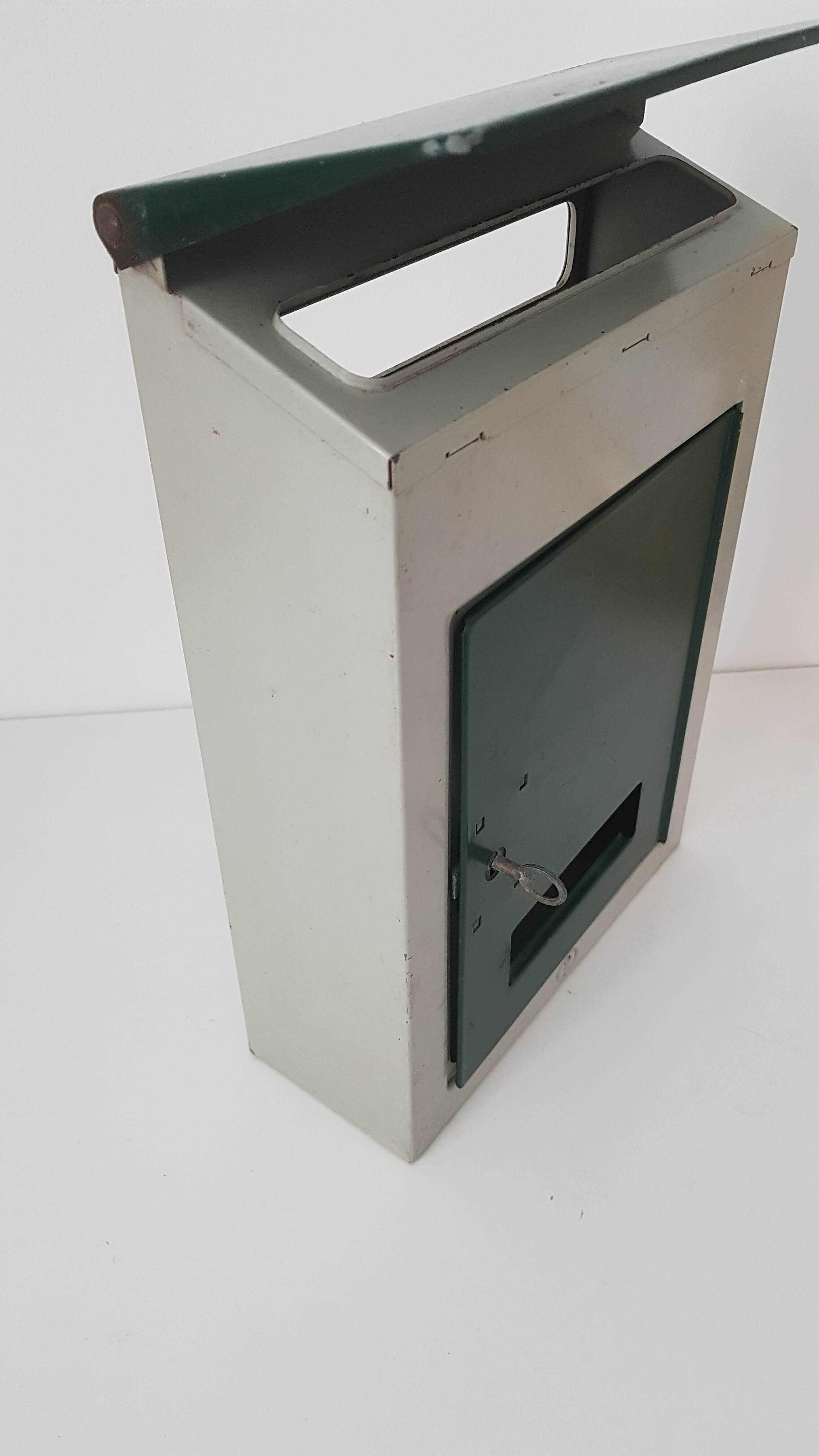 Vintage metal mailbox