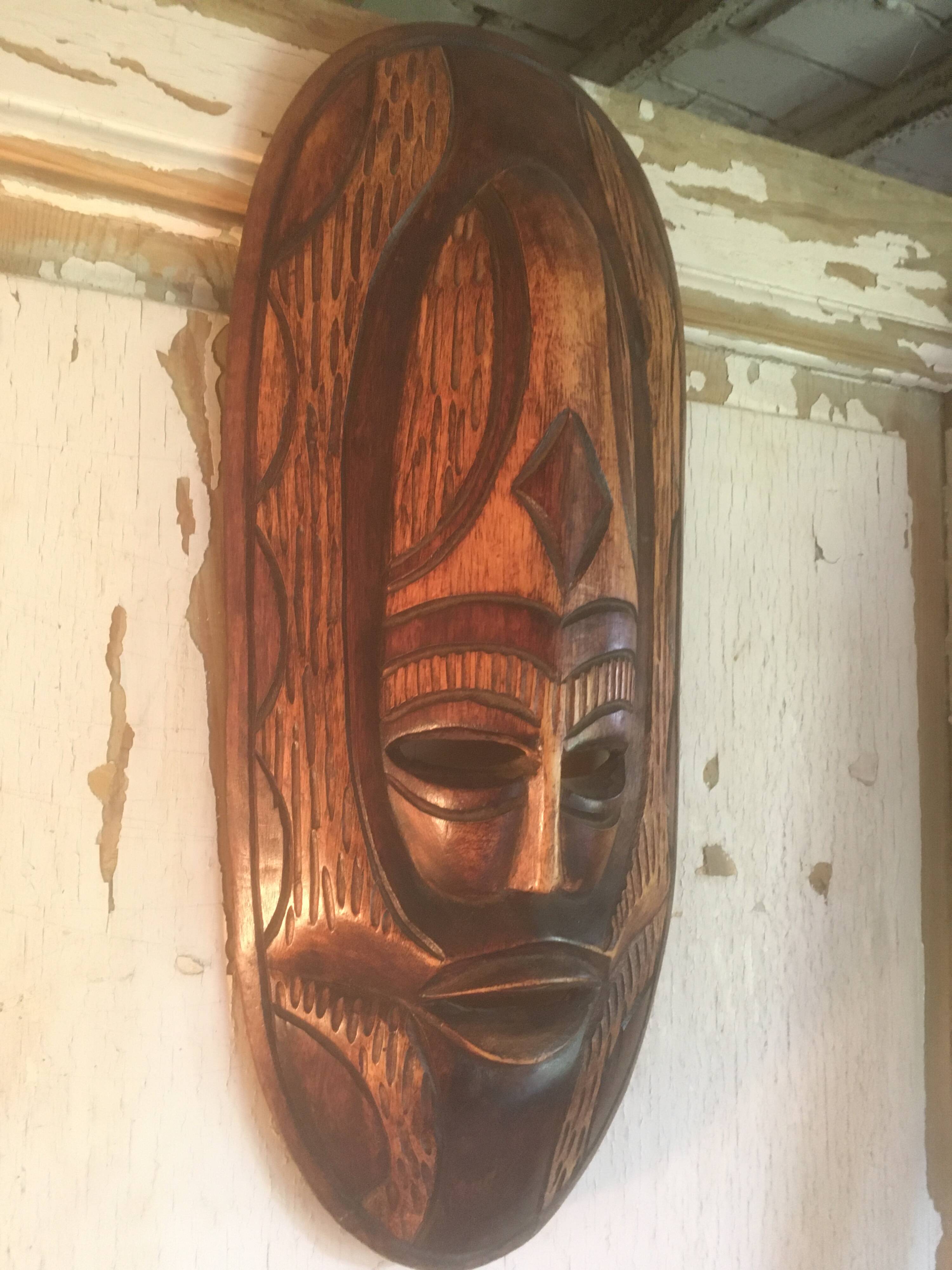 African wooden mask