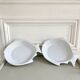 Embossed ceramic fish dishes
