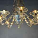 Colourless Venetian glass lustre from Murano circa 1930