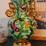 Large baluster vase with fish | Cerdazur (c. 1950-60)