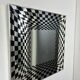 Vintage Op Art mirror by Deknudt
