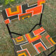 Pair of vintage folding camping chairs - BHV Paris (1970s)