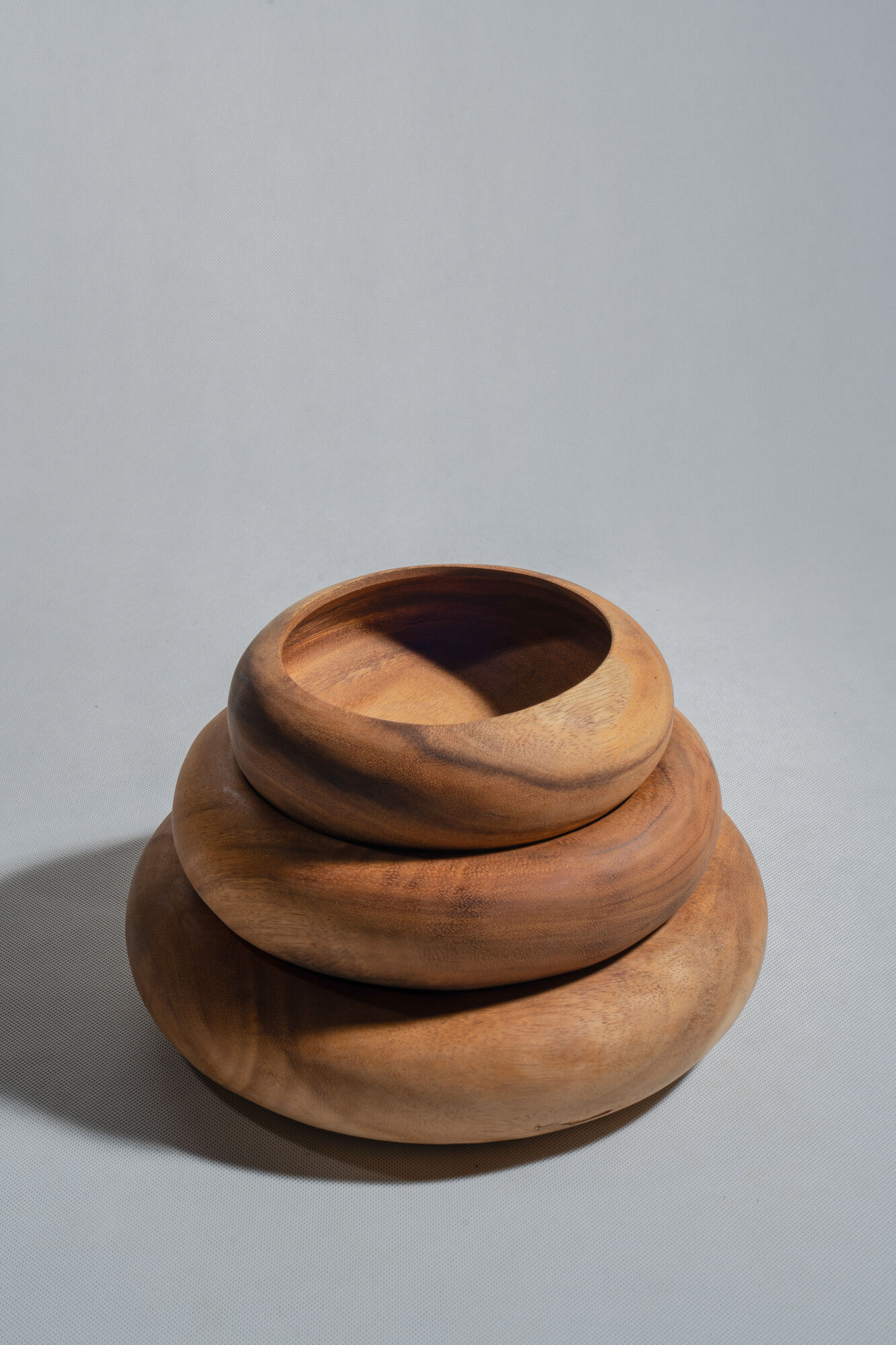 Bowl or monoxyl teak cut d:25.5