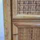 Chest of drawers, dresser, 1960s, Dal vera, bamboo and wicker, brass handles