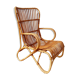 Louis Sognot vintage rattan armchair