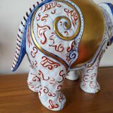 Imposing Italian Porcelain Elephant, Elephant Statue