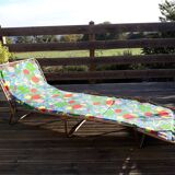 Sunbathing deckchair camp bed La Hutte