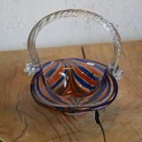 Blue and red basket