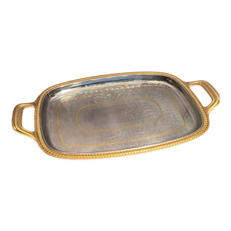 Top with stainless steel handles and gilded Regency style nets