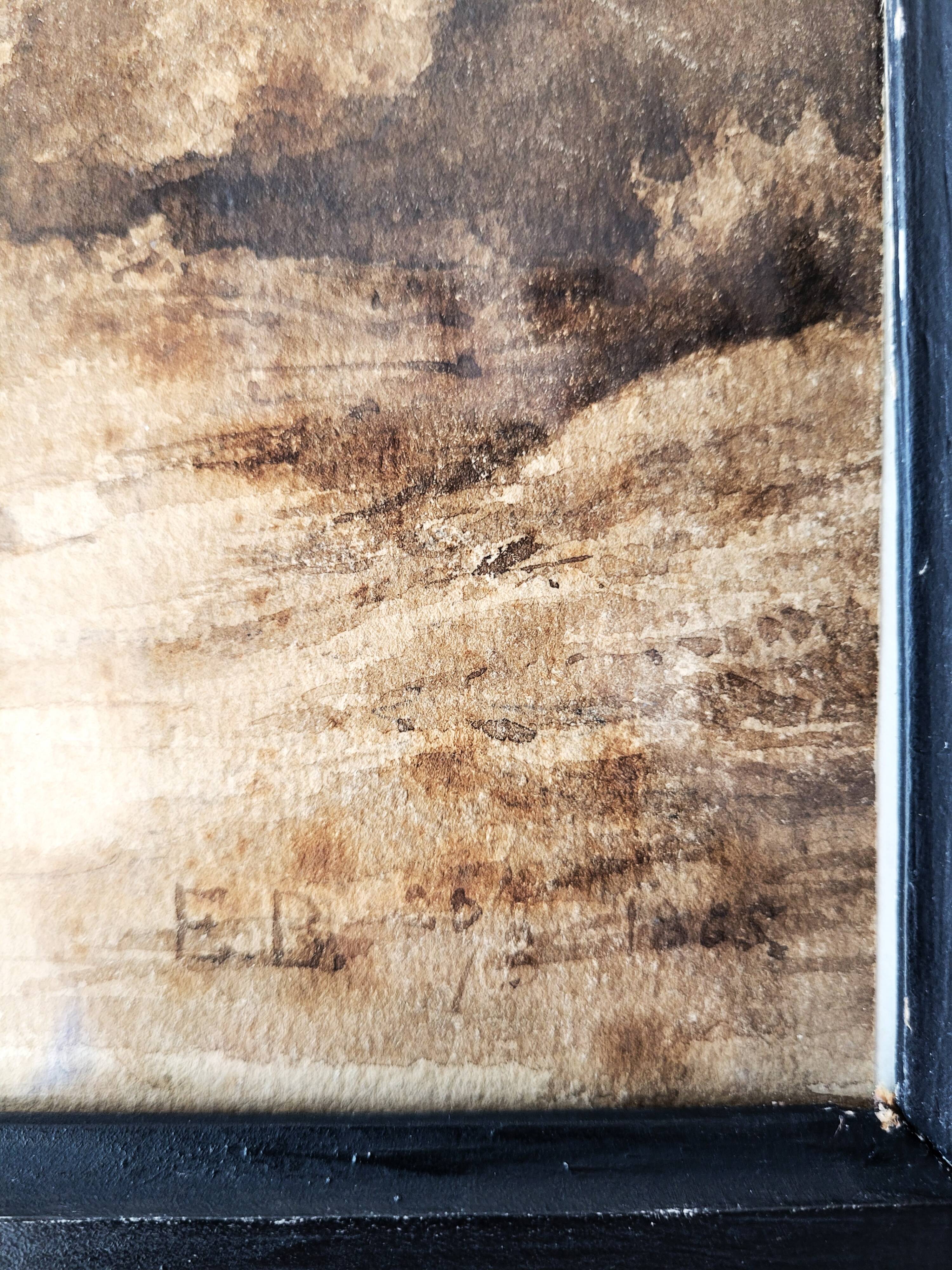 Forest landscape painting