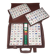 Complete vintage mahjong game with a faux leather case.