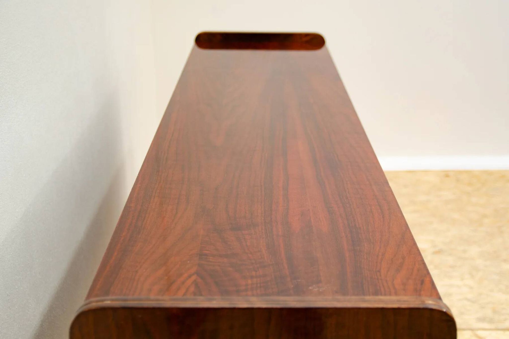 Mid-century walnut dresser by František Jirák, storage cabinet, 1970s