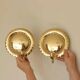 Pair of Swedish Mid-Century Brass Wall Sconces
