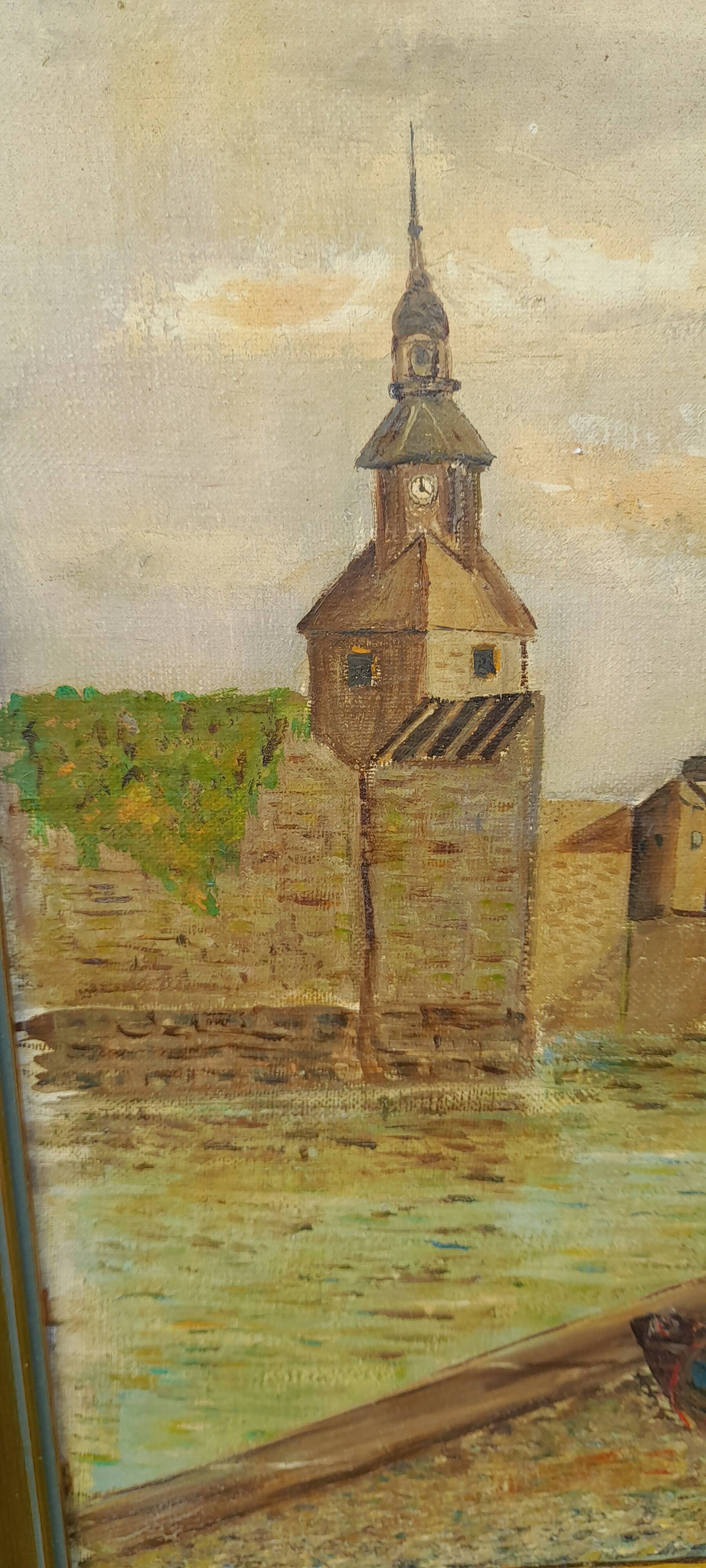 Framed oil on canvas signed Fernando dated 1968 L 50 cm