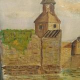 Framed oil on canvas signed Fernando dated 1968 L 50 cm
