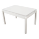 White extendable table, Italian design, 1980s, made in Italy