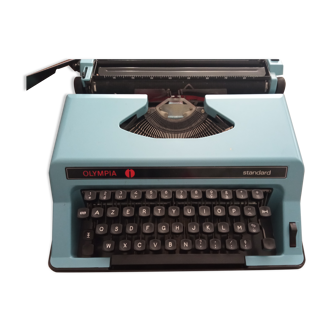 Machine à écrire olympia standard bleue pastel