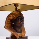 Large Ceramic Toetanchamon Table lamps 1970s