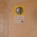 Mid-century modern sculptural wall mirror, oak, crystal glass, Glas & Trä, 1960s