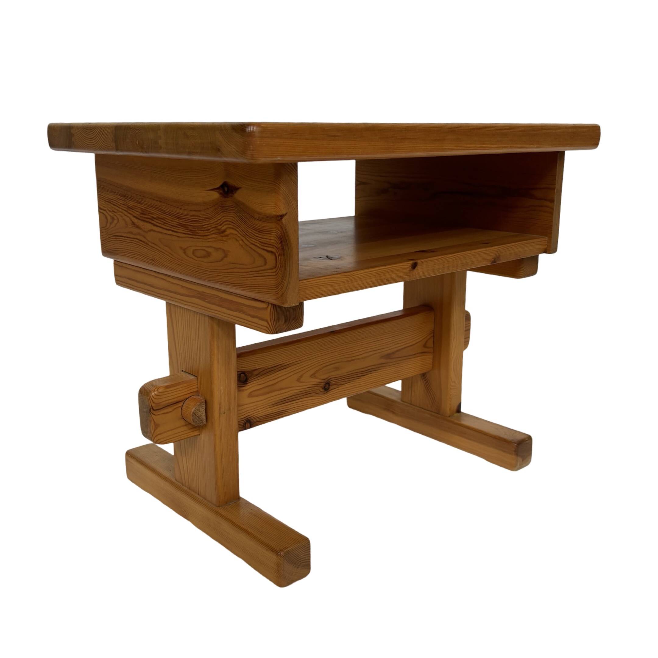 Vintage bedside table side table pinewood 70's design