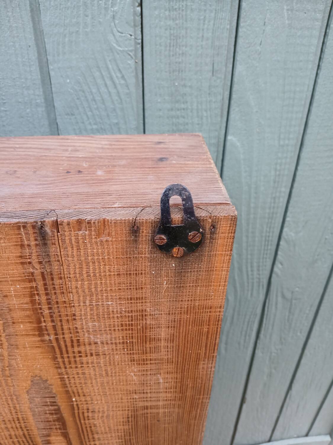 Antique wooden wall shelf