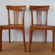 Paire de chaises bistrot Stella années 50