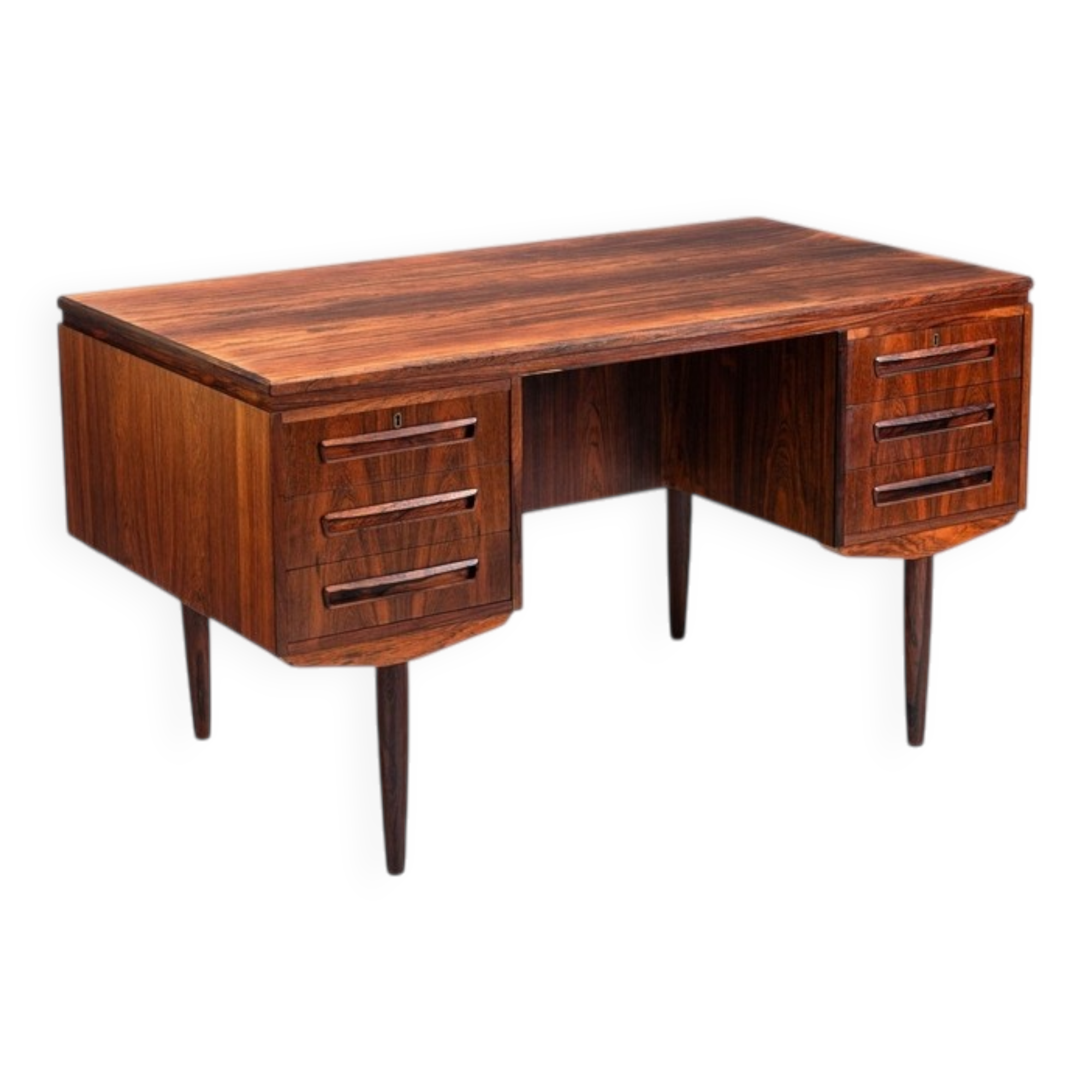 J. Svendstrup writing desk in rosewood A.P. Mobler Denmark 1960