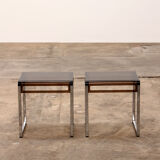 Vintage set of Plexiglas side tables designed in France in the 1960s