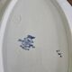 Oval plate faience Longwy model Joinville n*243 blue ironstone