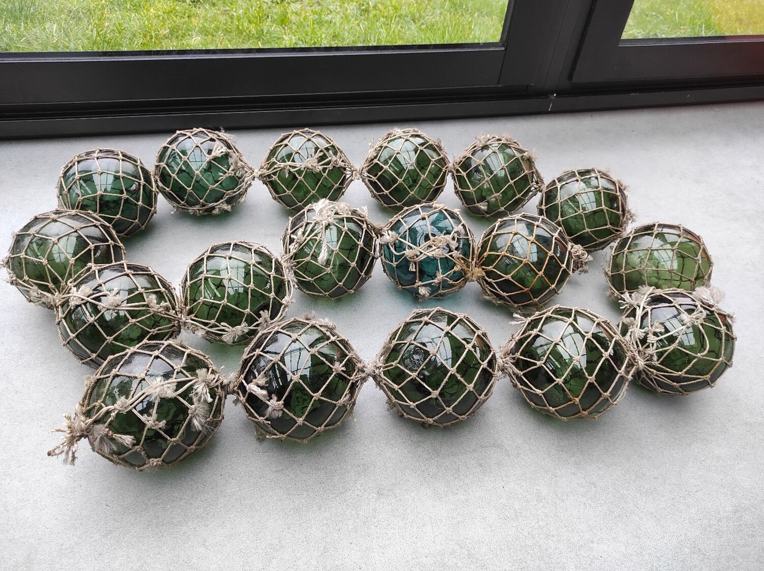 Fishermen's glass floats
