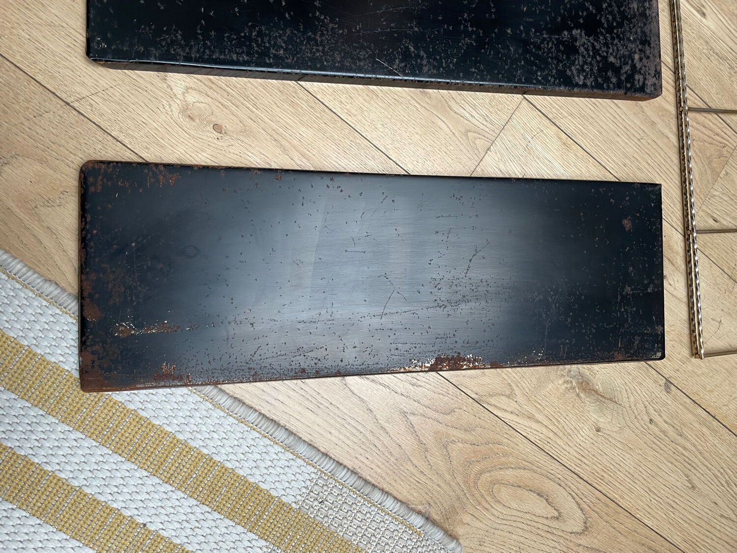 Vintage wall string shelf 3 levels