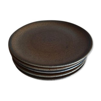 5 ceramic dessert plates from Longchamp