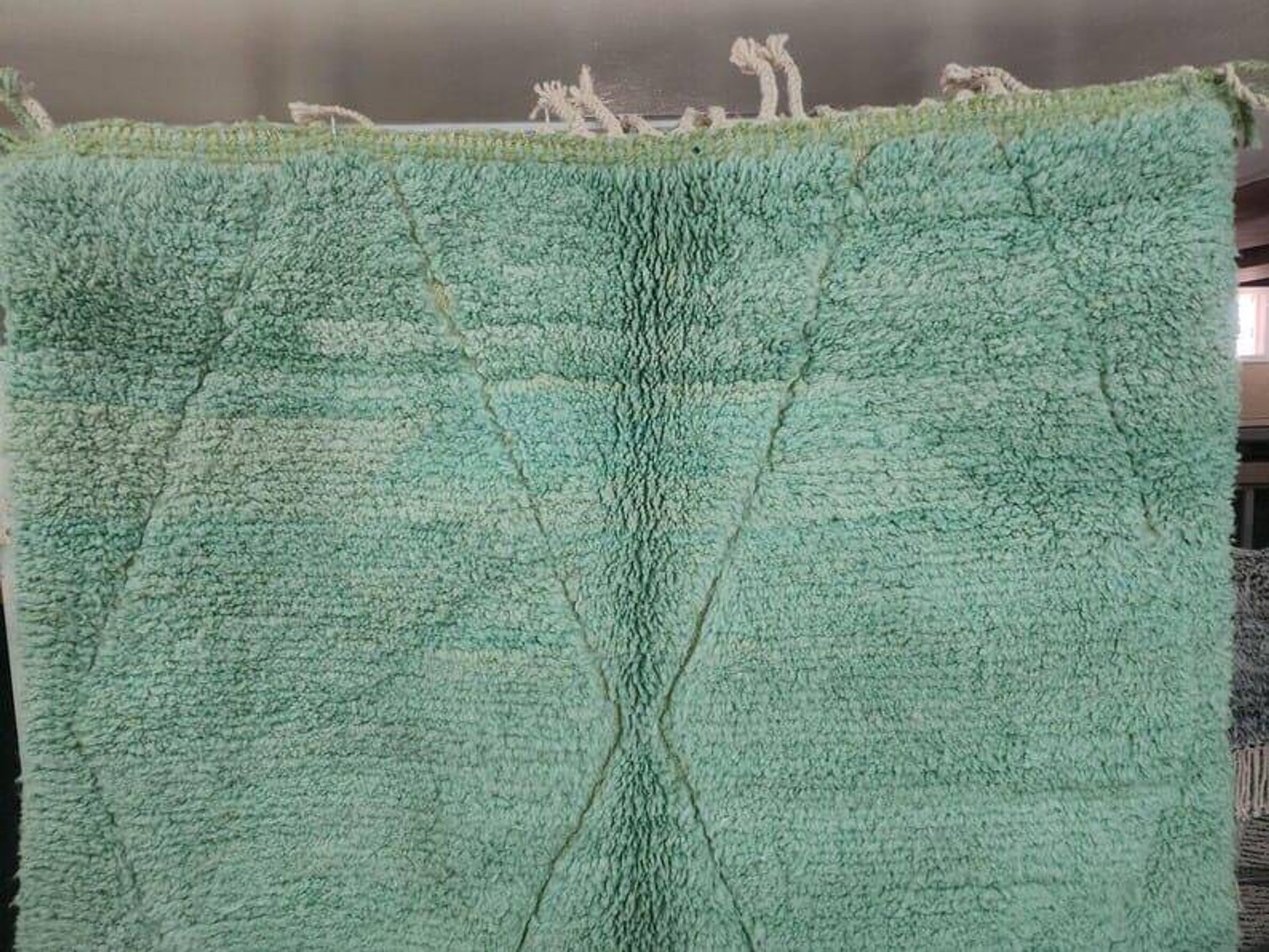 Handmade pure Berber wool rug, size 150 x 250 cm