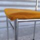 Chrome tubular chair with orange velvet, 1970s