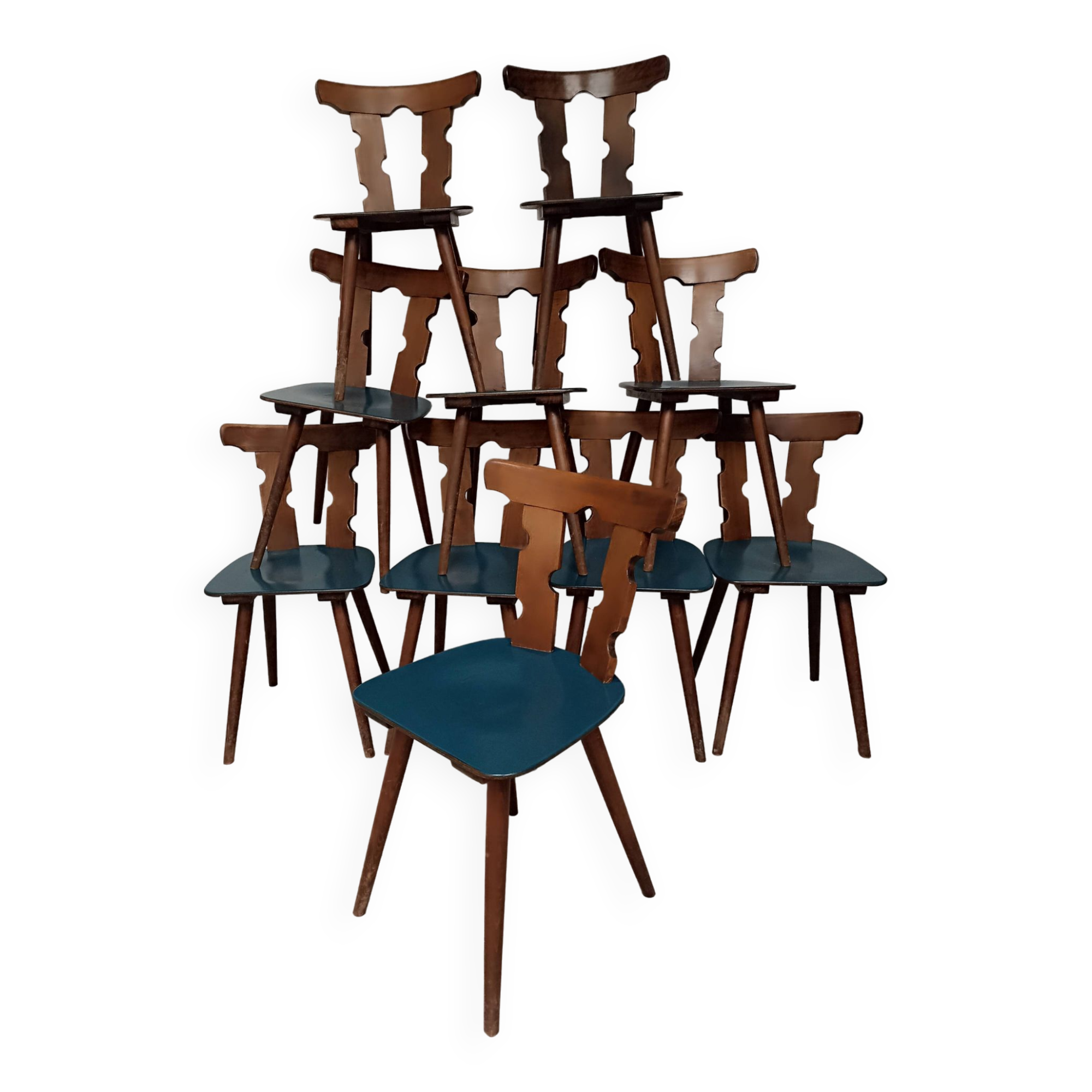 Lot chaises bistrot vintage