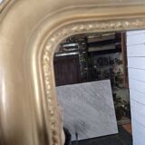 Old Louis Philippe style gilded mirror beveled mirror