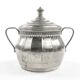 Art Nouveau sugar bowl, silver-plated brass, Berndorf, Germany, early 20th century