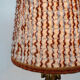 1960s gilded wooden candlestick lamp