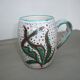 Tasse mug décor algues et poisson Fat Lava vintage